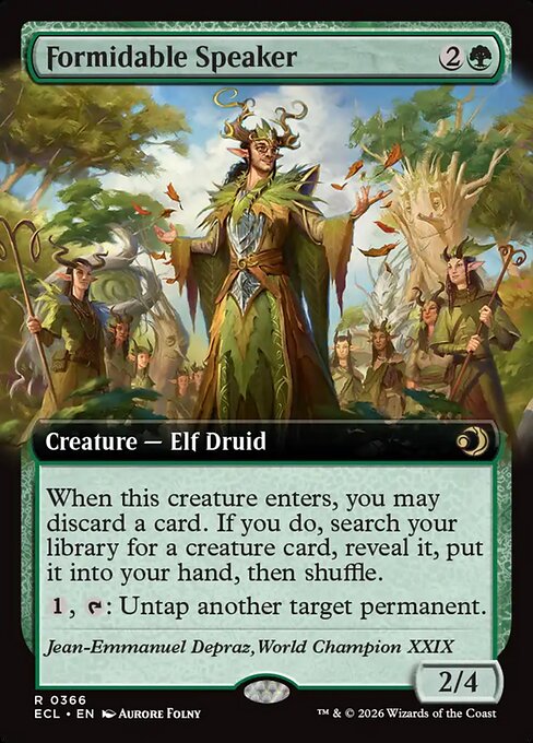 Formidable Speaker (Extended Art) - Lorwyn Eclipsed