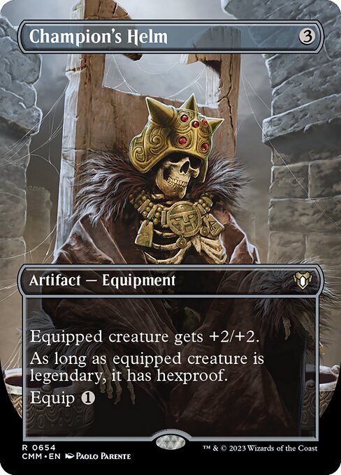 Champion's Helm (Borderless) - Commander Masters