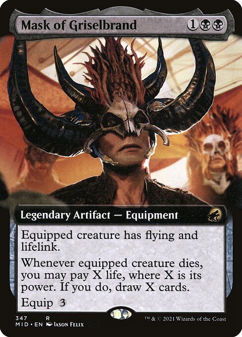Mask of Griselbrand (Extended Art) - Innistrad: Midnight Hunt