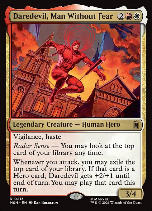 Daredevil, Man Without Fear (Foil) - Marvel Super Heroes