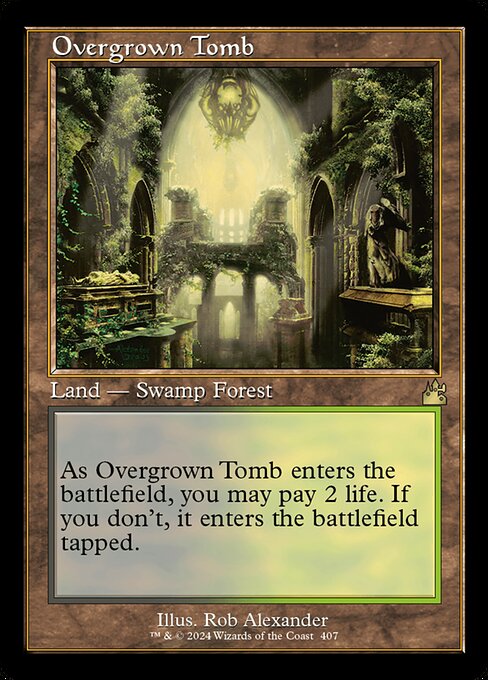 Overgrown Tomb (Retro Frame) (Foil) - Ravnica Remastered