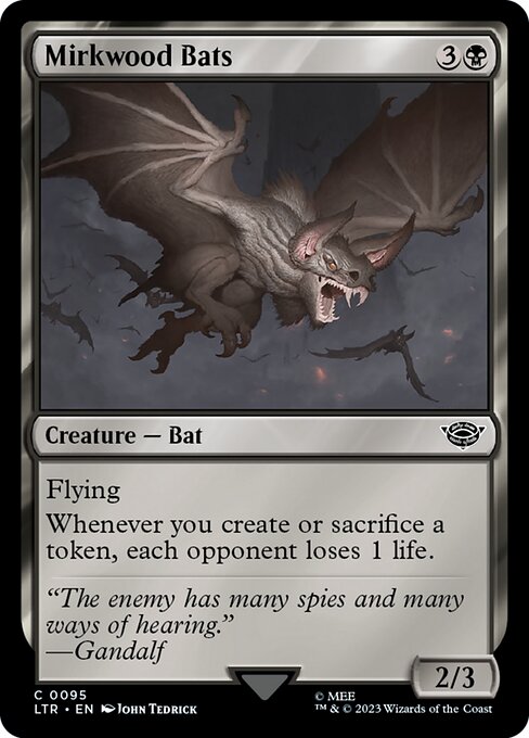 Mirkwood Bats (Foil) - Universes Beyond: The Lord of the Rings: Tales of Middle-earth