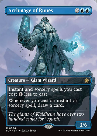 Archmage of Runes (Borderless) (Foil) - Foundations