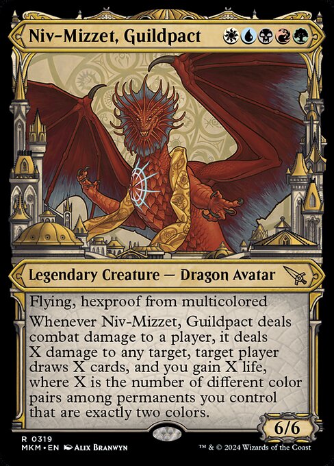 Niv-Mizzet, Guildpact (Showcase) (319) (Foil) - Murders at Karlov Manor