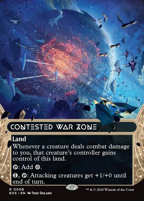 Contested War Zone (0008) (Borderless) - Edge of Eternities: Stellar Sights