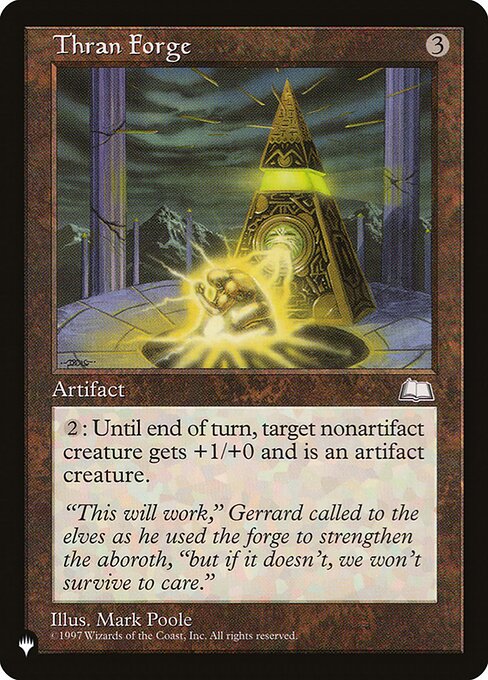 Thran Forge - The List Reprints