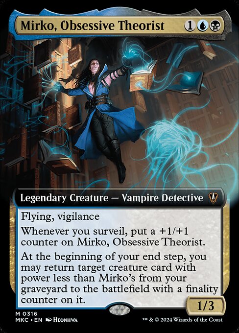 Mirko, Obsessive Theorist (Extended Art) - Commander: Murders at Karlov Manor