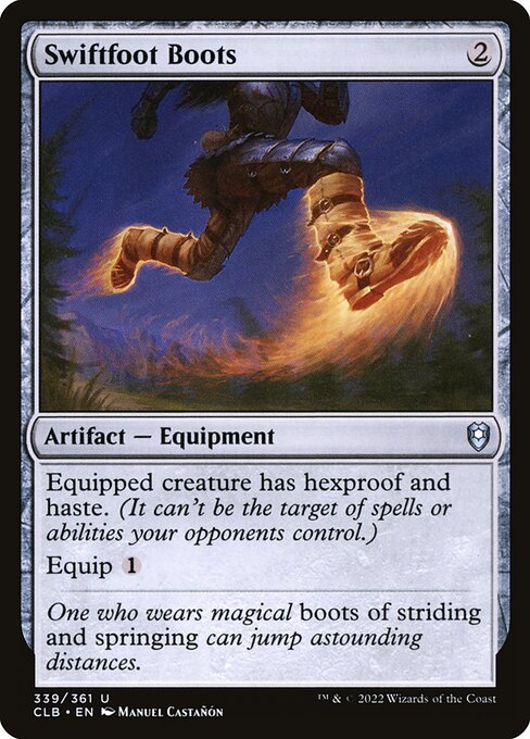 Swiftfoot Boots (Foil) - Commander Legends: Battle for Baldur's Gate