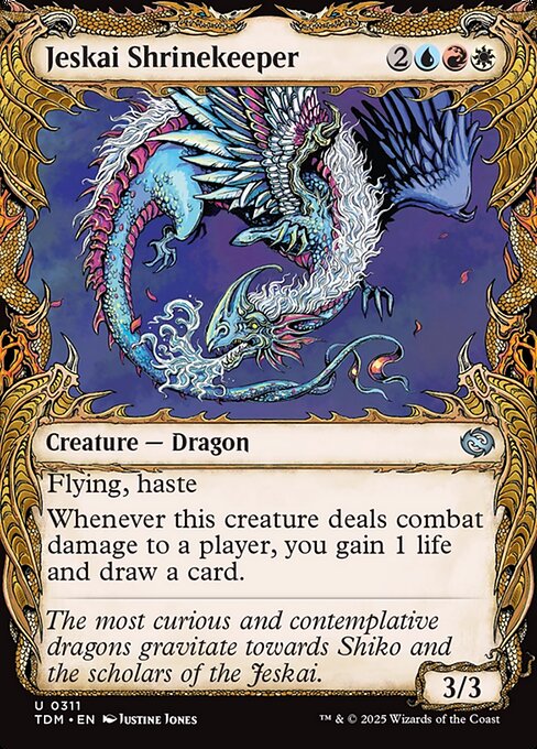 Jeskai Shrinekeeper (Showcase) (Foil) - Tarkir: Dragonstorm