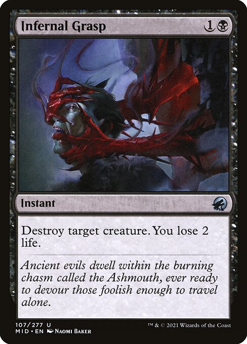 Infernal Grasp (Foil) - Innistrad: Midnight Hunt