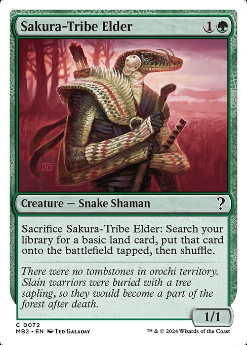 Sakura-Tribe Elder (White Border) - Mystery Booster 2