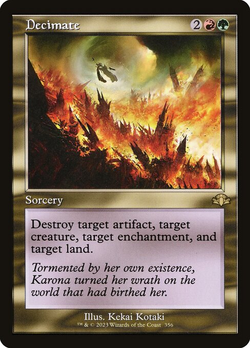Decimate (Retro Frame) - Dominaria Remastered