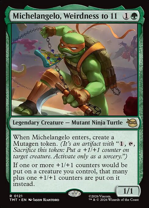 Michelangelo, Weirdness to 11 (Foil) - Teenage Mutant Ninja Turtles