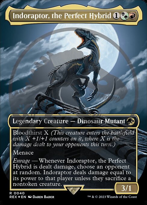 Indoraptor, the Perfect Hybrid (Borderless) - Universes Beyond: Jurassic World Collection