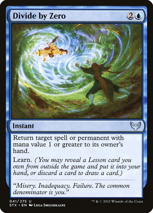 Divide by Zero (Foil) - Strixhaven: School of Mages