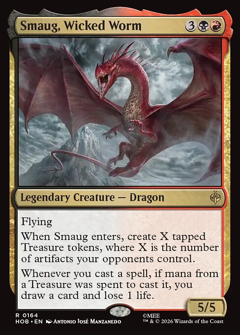 Smaug, Wicked Worm (Foil) - The Hobbit