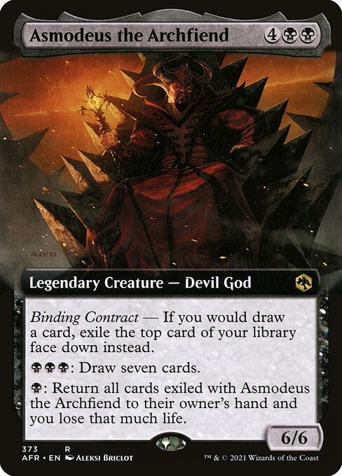 Asmodeus the Archfiend (Extended Art) (Foil) - Adventures in the Forgotten Realms
