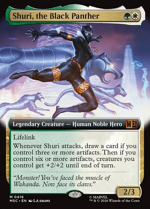 Shuri, the Black Panther (Extended Art) - Commander: Marvel Super Heroes