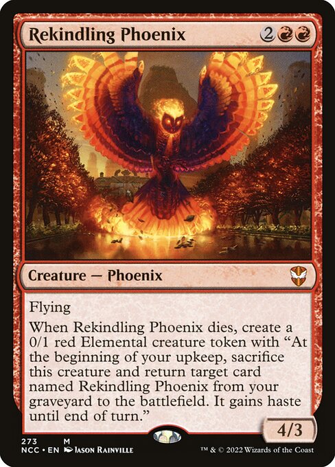 Rekindling Phoenix - Commander: Streets of New Capenna