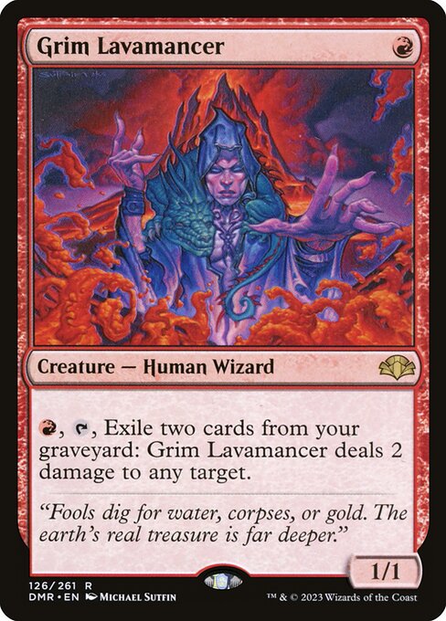 Grim Lavamancer - Dominaria Remastered