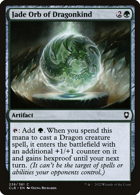Jade Orb of Dragonkind - Commander Legends: Battle for Baldur's Gate