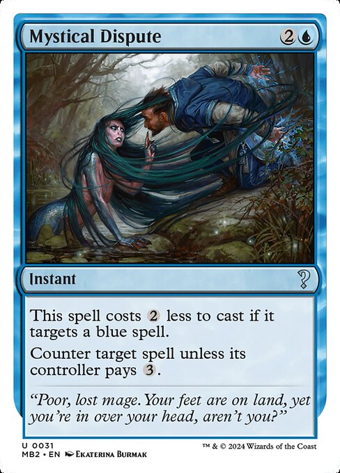 Mystical Dispute (White Border) - Mystery Booster 2