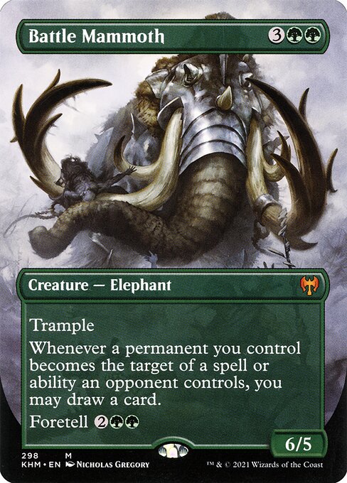 Battle Mammoth (Borderless) - Kaldheim