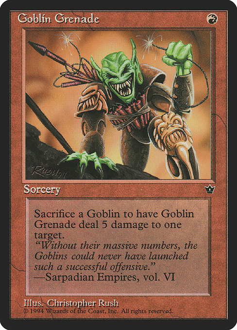 Goblin Grenade (Rush) - Fallen Empires