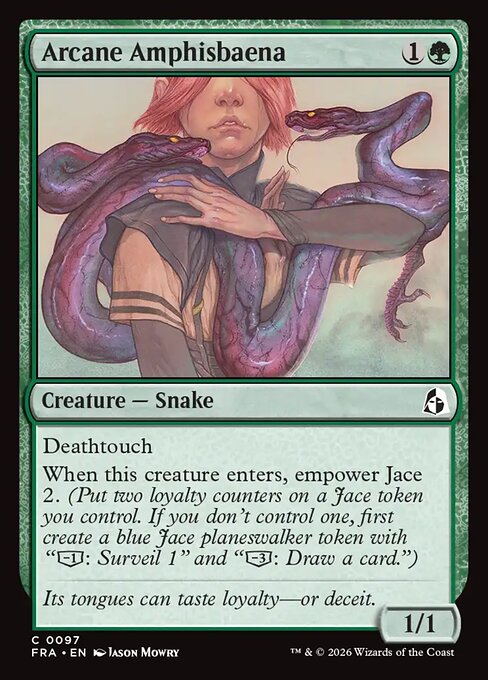 Arcane Amphisbaena (Foil) - Reality Fracture