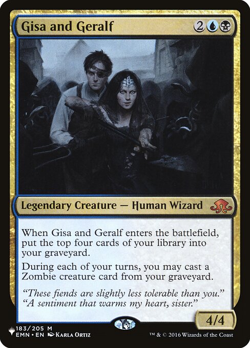 Gisa and Geralf - The List Reprints