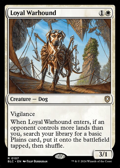 Loyal Warhound - Commander: Bloomburrow