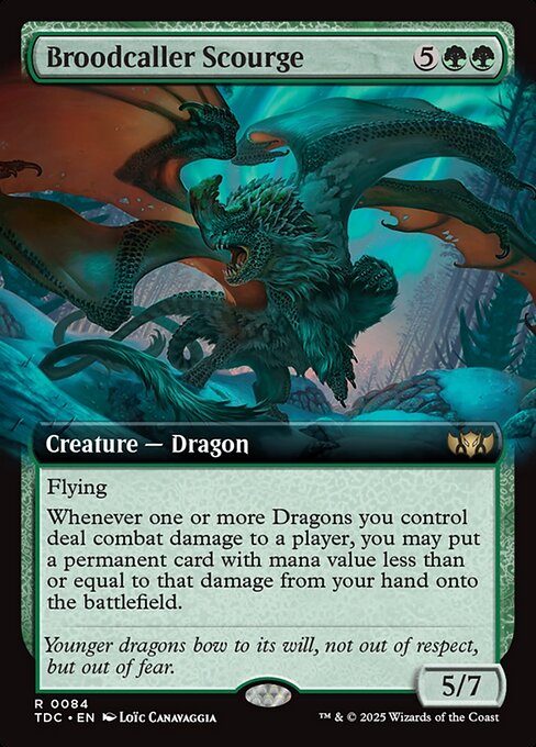 Broodcaller Scourge (Extended Art) - Commander: Tarkir: Dragonstorm