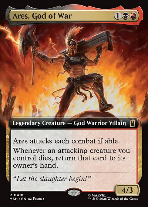 Ares, God of War (Extended Art) (Foil) - Marvel Super Heroes
