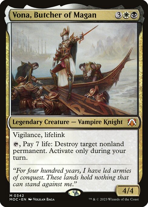Vona, Butcher of Magan - Commander: March of the Machine