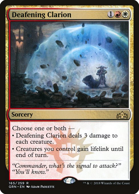 Deafening Clarion (Foil) - Guilds of Ravnica