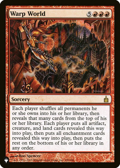 Warp World - The List Reprints