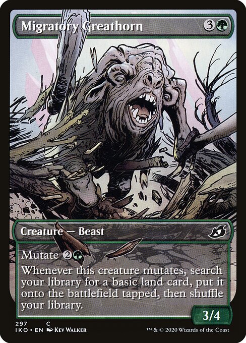 Migratory Greathorn (Showcase) (Foil) - Ikoria: Lair of Behemoths