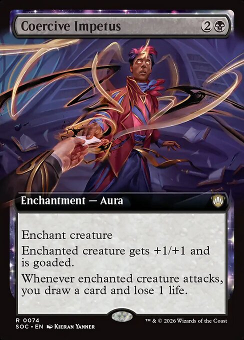 Coercive Impetus (Extended Art) - Commander: Secrets of Strixhaven