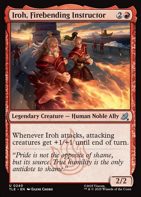 Iroh, Firebending Instructor (0240) (Foil) - Avatar: The Last Airbender: Eternal-Legal