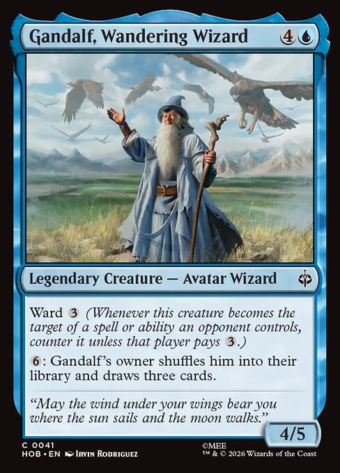 Gandalf, Wandering Wizard (Foil) - The Hobbit