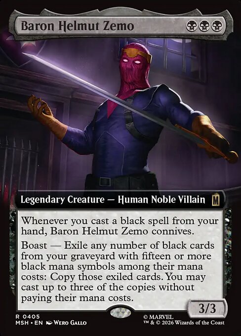 Baron Helmut Zemo (Extended Art) (Foil) - Marvel Super Heroes