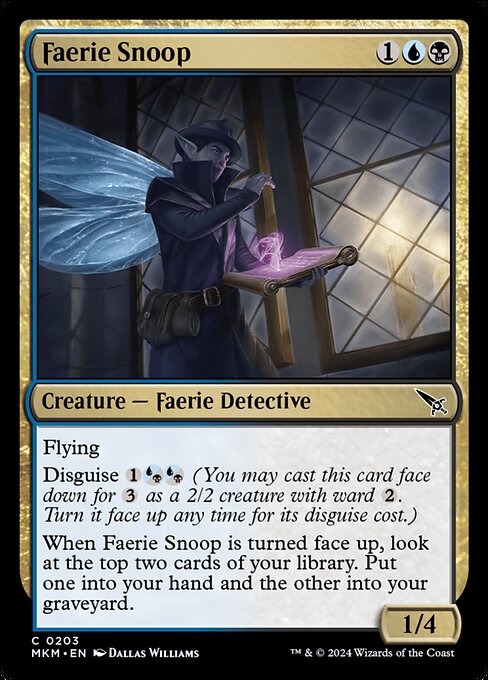 Faerie Snoop (Foil) - Murders at Karlov Manor