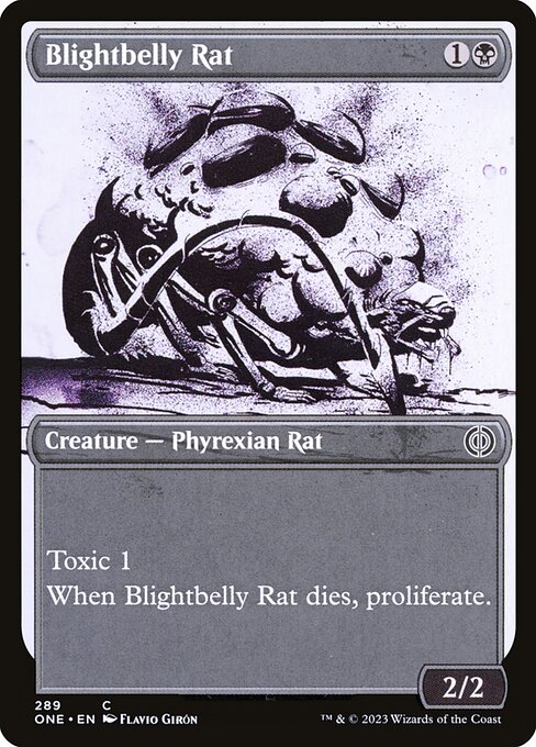 Blightbelly Rat (Showcase) - Phyrexia: All Will Be One