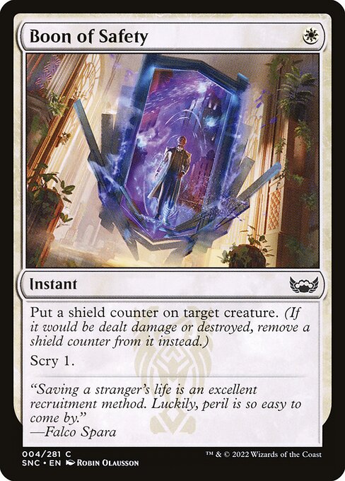 Boon of Safety (Foil) - Streets of New Capenna