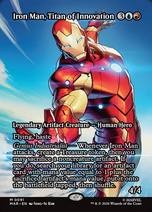Iron Man, Titan of Innovation (Borderless) (Foil) - Marvel Universe Eternal-Legal