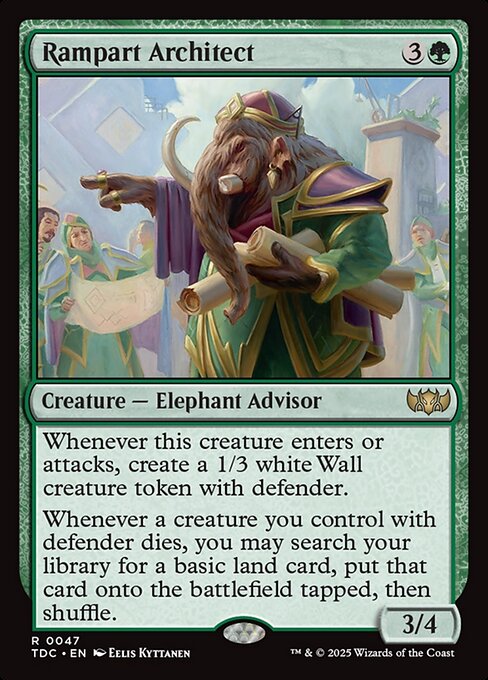 Rampart Architect - Commander: Tarkir: Dragonstorm