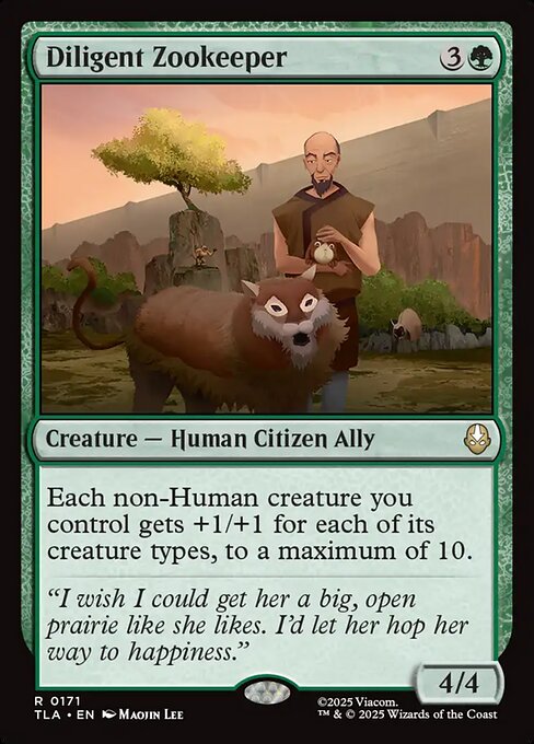 Diligent Zookeeper (Foil) - Avatar: The Last Airbender