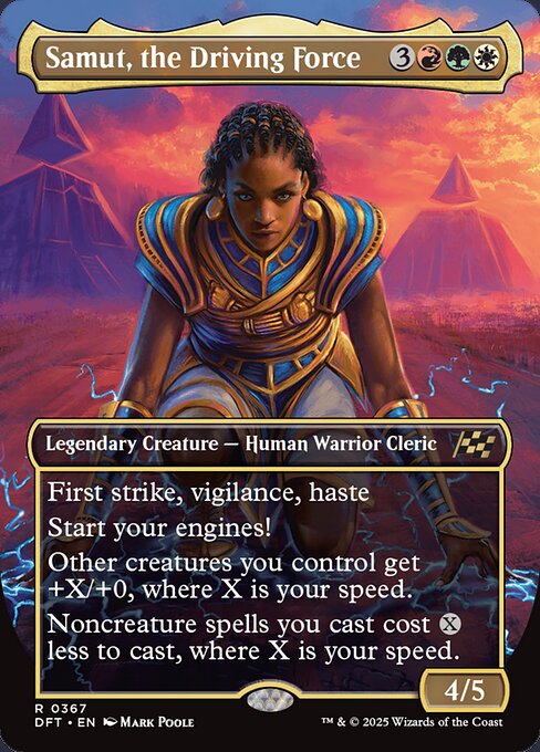 Samut, the Driving Force (Borderless) (Foil) - Aetherdrift