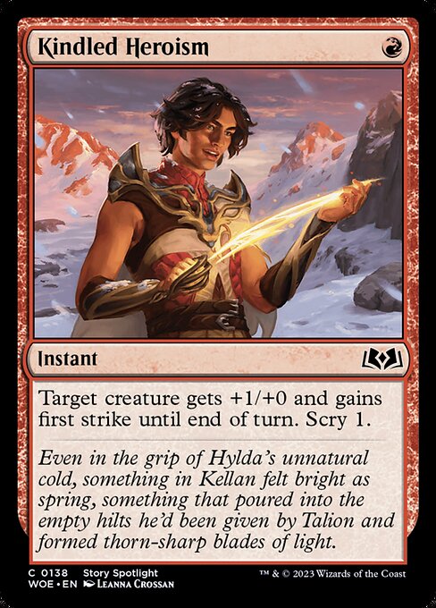 Kindled Heroism - Wilds of Eldraine