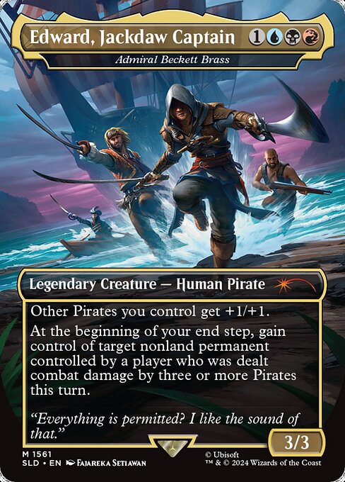 Edward, Jackdaw Captain - Admiral Beckett Brass - Secret Lair Drop Series